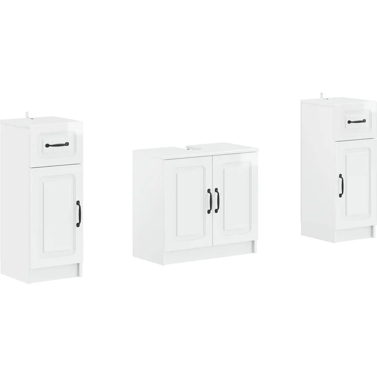 vidaXL 3-teiliges Badezimmer-Schranksystem UTRECHT 3 stk. 3418057 – Bild 2