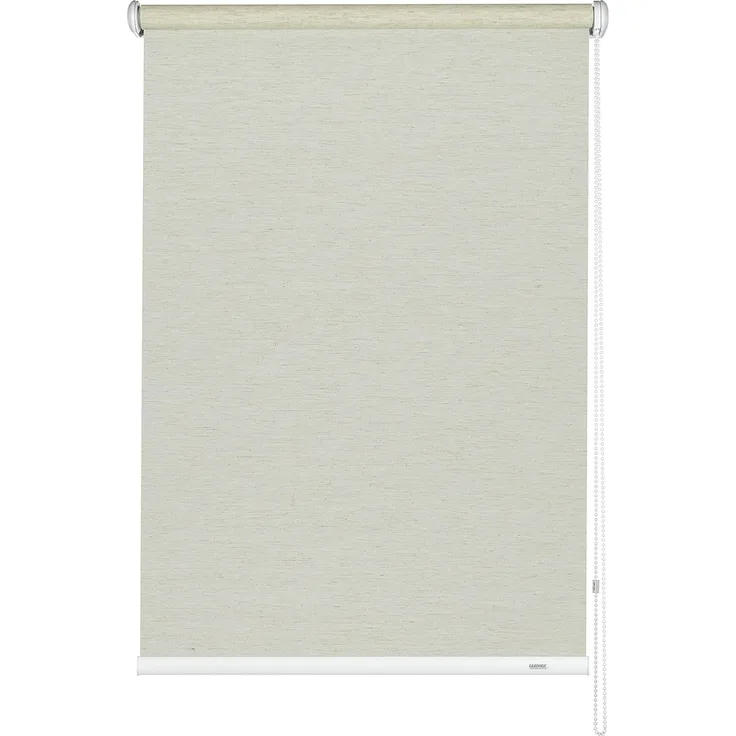 Gardinia Seitenzug Rollo lichtdurchlässig, blickdicht, mit Bedienkette, Silvalin Natur, 180x92 cm