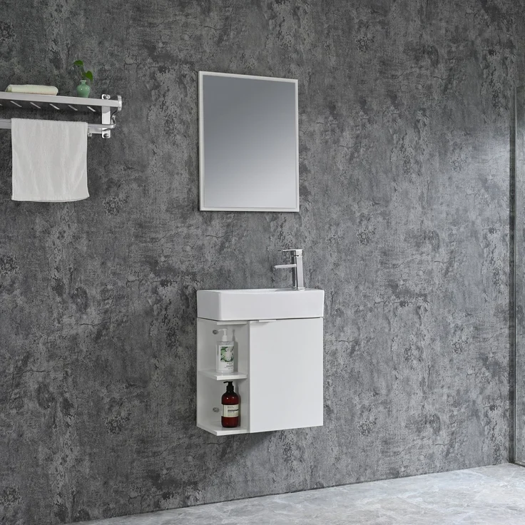 Sanotechnik Badmöbelset 'SPRING 50' WEIß, 50x60x24 cm – Bild 2