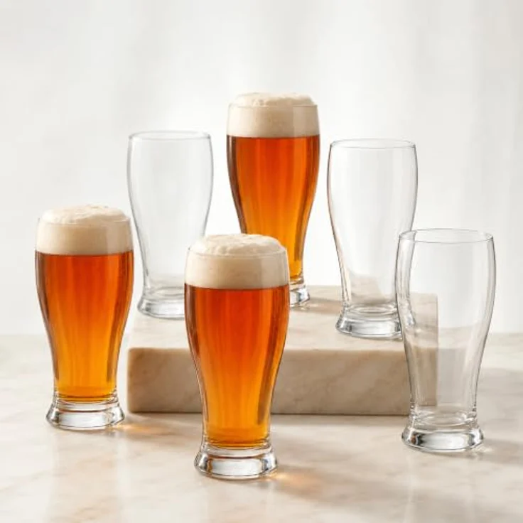 LAV Gläser-Set Brotto Bierglas, 6-tlg, Glas, 6er Set, 565ml, ideal für Biergenuss – Bild 8
