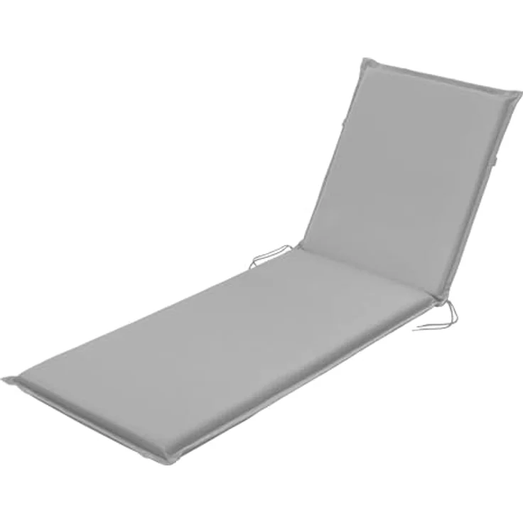 Traumnacht Komfort Liegenauflage Outdoor silber mit abnehmbarem Bezug, 190 x 58 x 6 cm, Öko-Tex zertifiziert, produziert nach deutschem Qualitätsstandard – Bild 2