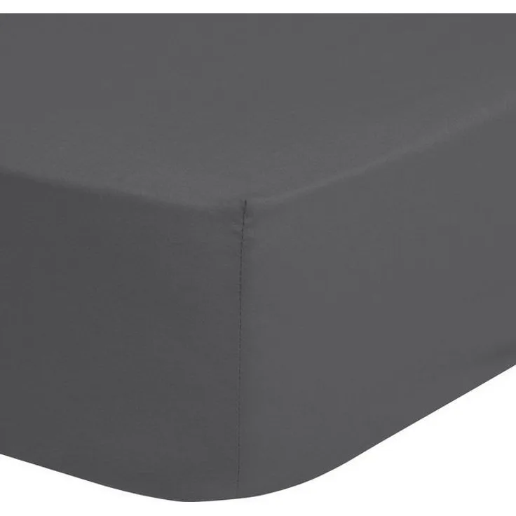 HIP Spannbettlaken Uni 180x200 cm Grey