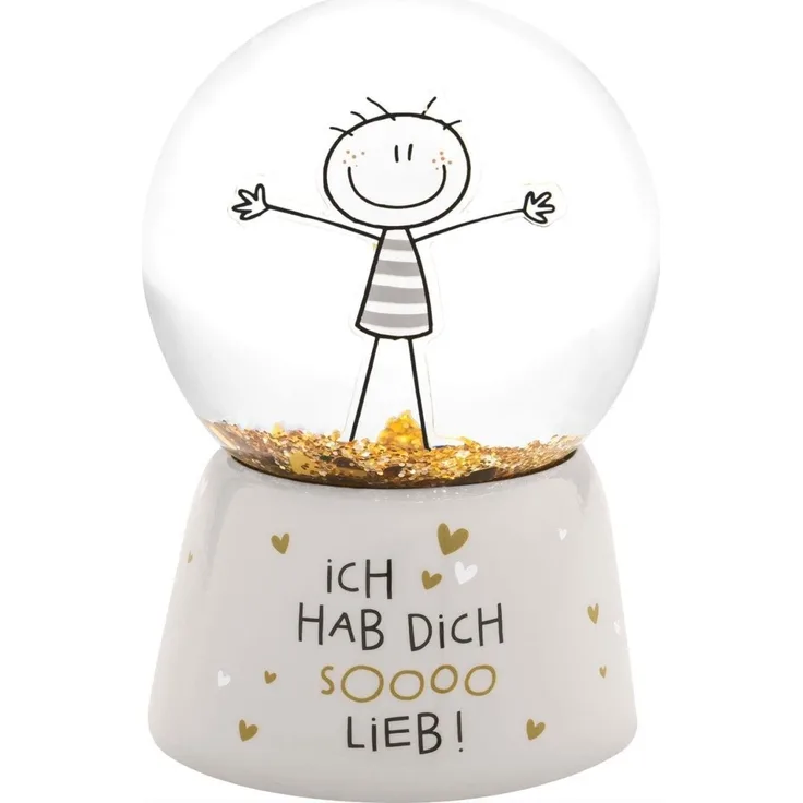 Traumkugel Glitzerkugel Schneekugel Geschenk Sheepworld HDSL 74493