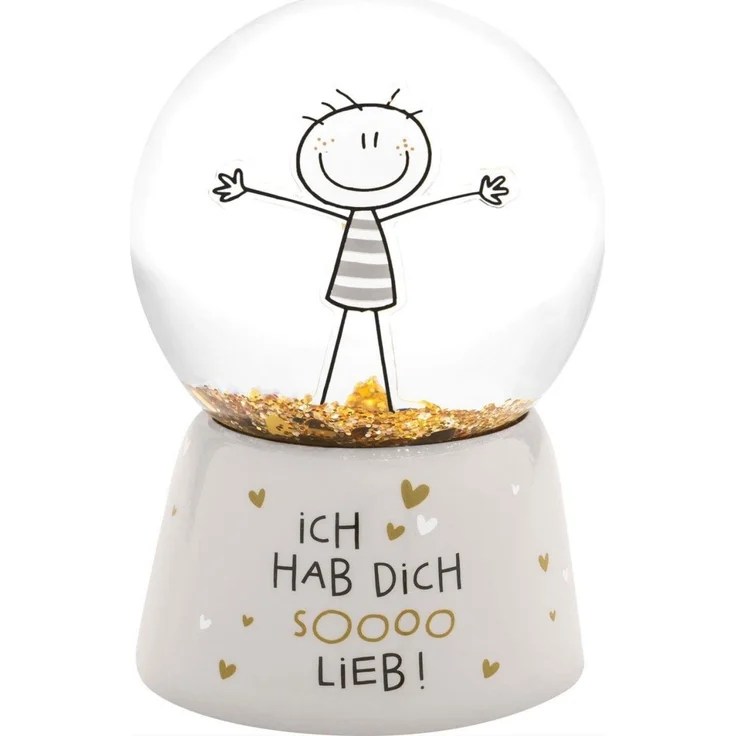 Traumkugel Glitzerkugel Schneekugel Geschenk Sheepworld HDSL 74493