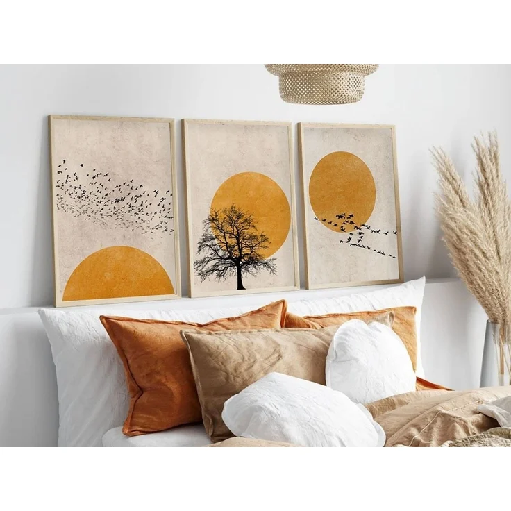 Wallity Leinwandbild Painting: 100% MDF (Thickness: 3 mm), 50x70 cm (3 Pieces) E1310, (3 St) – Bild 4