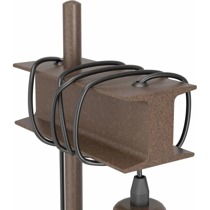 Eglo 43525 Tischleuchte TOWNSHEND 4 antik-braun, schwarz E27 1X10W L:16,5cm B:15,5cm H:50cm mit Kabelschalter