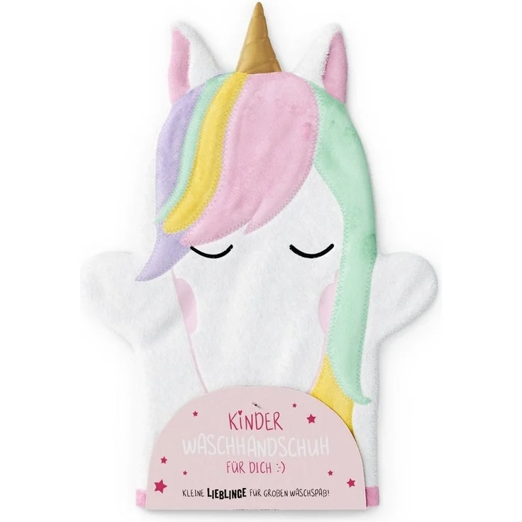 Kinder Waschlappen Waschhandschuh la vida Geschenk für Dich Auswahl Lieblinge Einhorn 376331 – Bild 3
