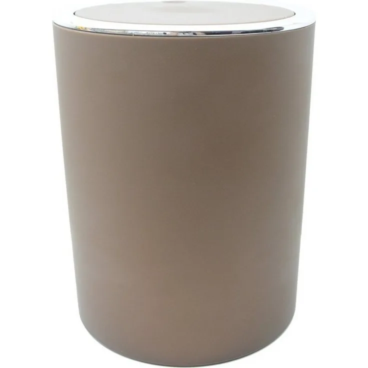 Trendline Kosmetikeimer Ring braun 5 l Badeimer Mülleimer Abfalleimer