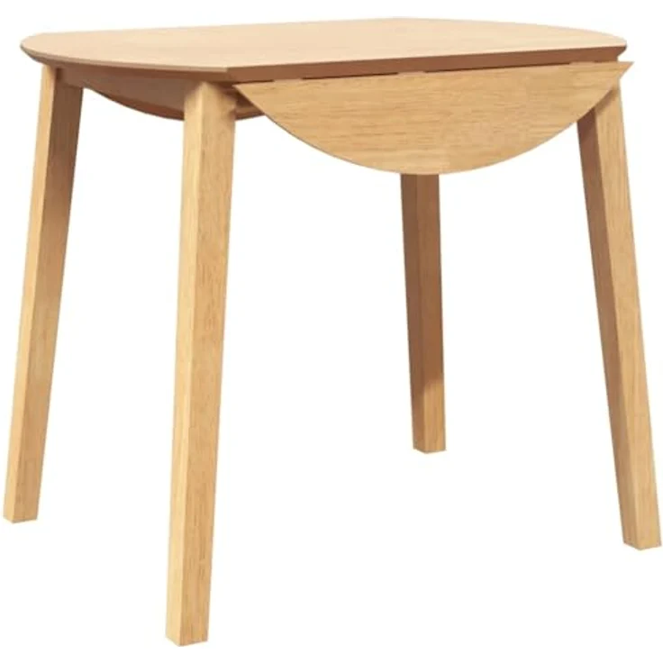 vidaXL Esstisch Natur Massivholz Gummibaumholz 4102530 – Bild 2