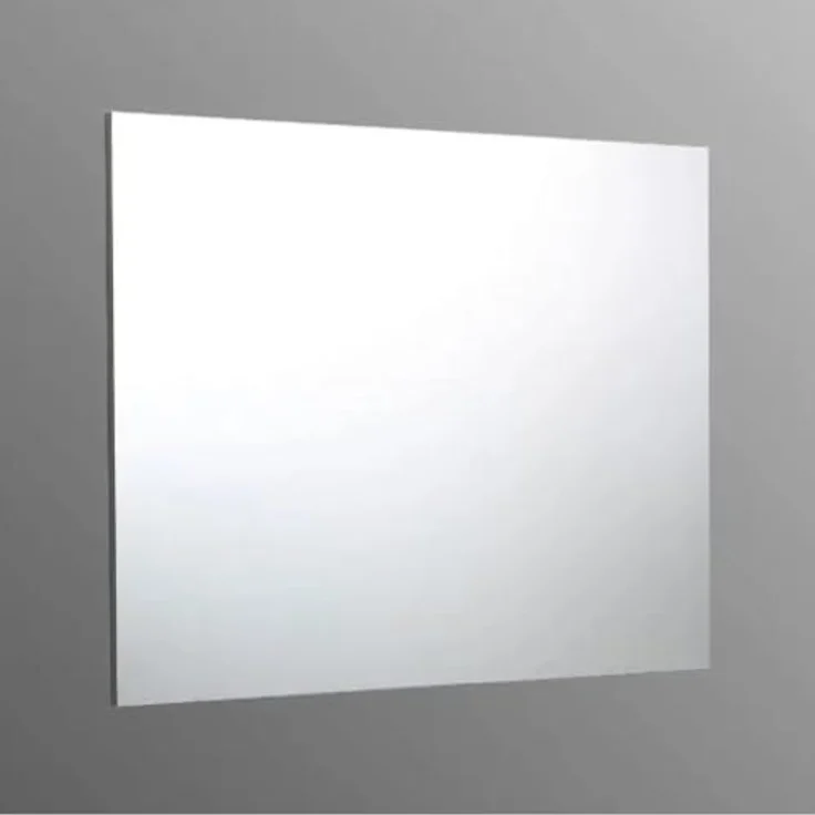KIAMAMI VALENTINA Badezimmerspiegel 90x70 cm umkehrbar, elegantes rechteckiges Design mit hellgrauer ABS-Kante und stabilem Unterstützungsrahmen – Bild 4