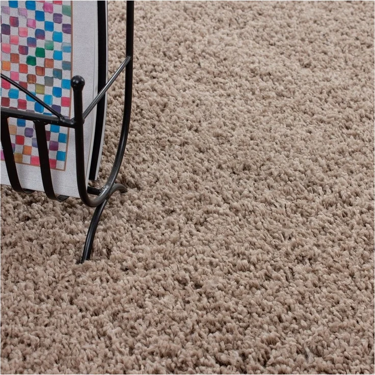 Teppium Teppich Unicolor - Einfarbig, Rechteckig, Höhe: 30 mm, Einfarbig Shaggy Teppich Wohnzimmer Langflor versch. farben und größen – Bild 3