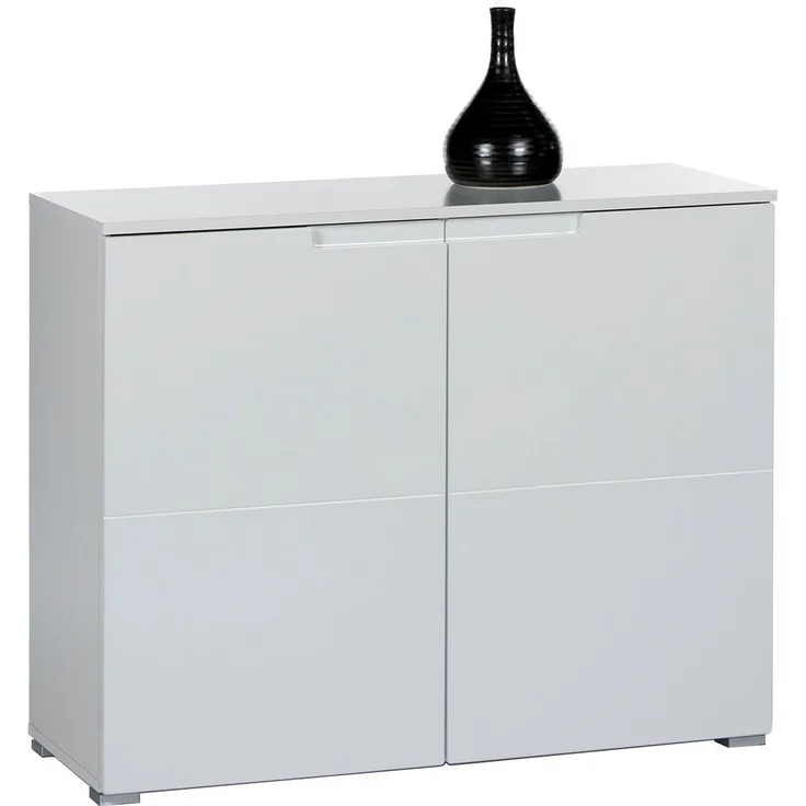 Kommode >Suzette< in Weiß aus MDF - 100x80x40cm (BxHxT)