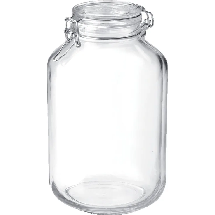 Lebensmittelbehälter Bormioli Rocco fido Durchsichtig Glas (4 L) (6 Stück)