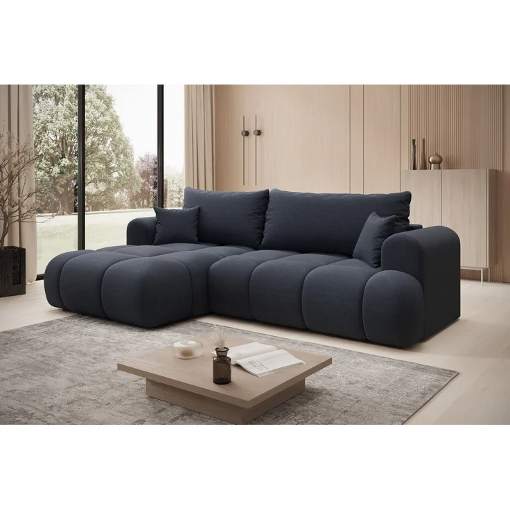 thematys Ecksofa TREVIO 260 x 165 cm, mit Schlaffunktion, mit Bettkasten, Dunkelgrau (Element 22), Ausrichtung links – Bild 2