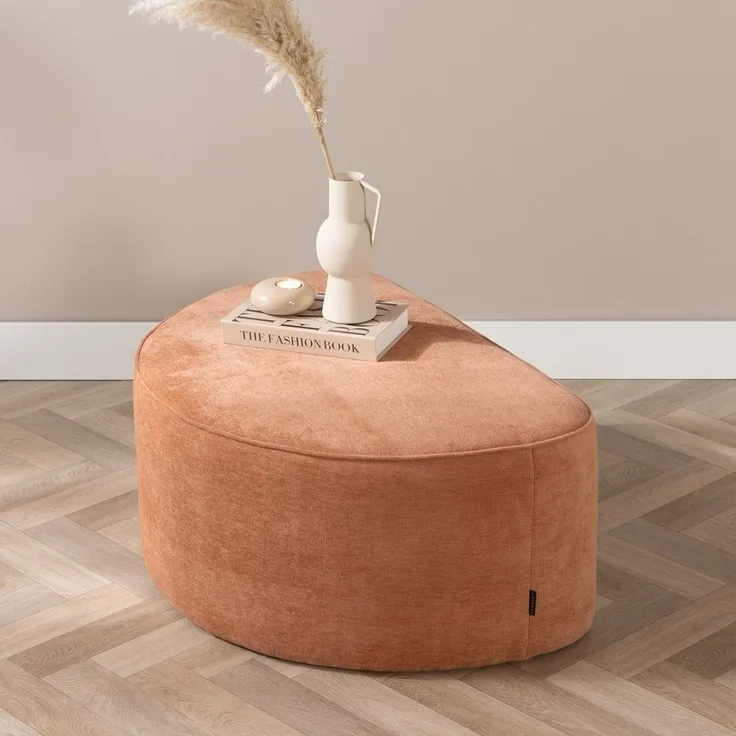 Bronx71 Hocker Neso halbrund terrakotta