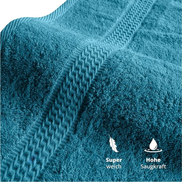 TRENDBUY24 Handtuch Set Handtücher Duschtücher Gästetücher Baumwolle Frottee Premium 4er Set, 100% Baumwolle (4-St), Duschtuch – Bild 2