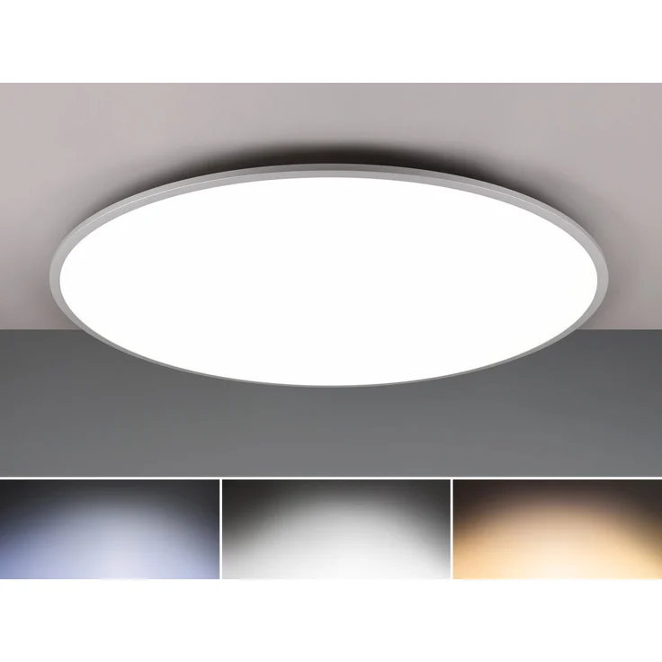Große LED Deckenleuchte YUMA extrem flach mit Fernbedienung dimmbar, Ø 100cm – Bild 1