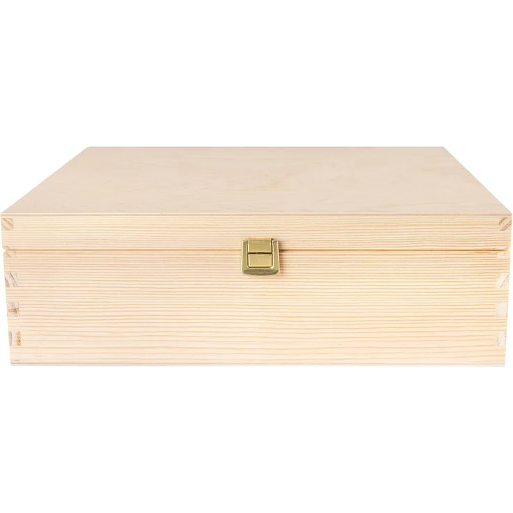 Creative Deco Holzkiste A4 mit Deckel Unlackierte Aufbewahrungsbox, Holzbox Ideale Schatulle zur Lagerung der Wertsachen, Dokumente – Bild 7