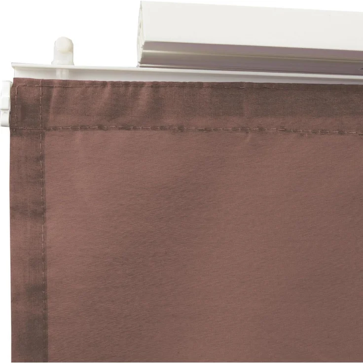 Schiebegardine Elena 3er Set inkl. Zubehör - Dunkelbraun, 60x260 cm – Bild 8