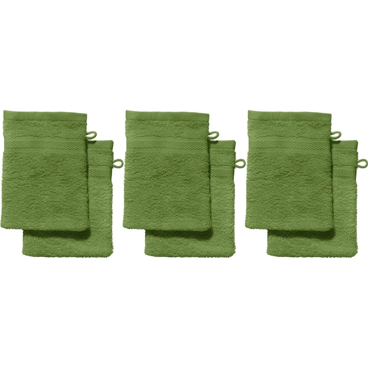 REDBEST Waschhandschuh Waschhandschuh "Chicago" 6er-Pack, Frottier (6-St), Walk-Frottier Uni – Bild 1