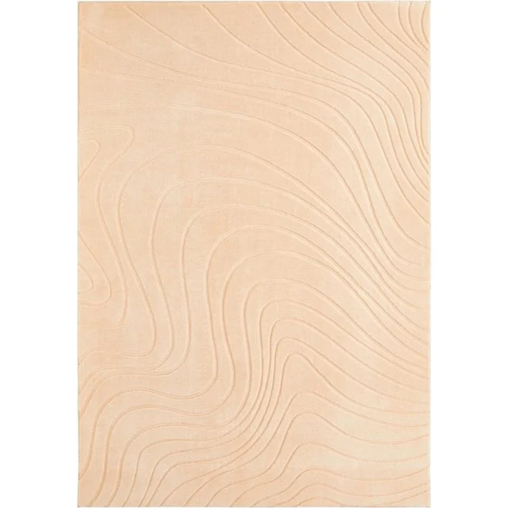 Andiamo Teppich Dale, rechteckig, Höhe: 10 mm, Uni Farben, Hoch-Tief-Struktur, Carving-Effekt, Wohnzimmer – Bild 4
