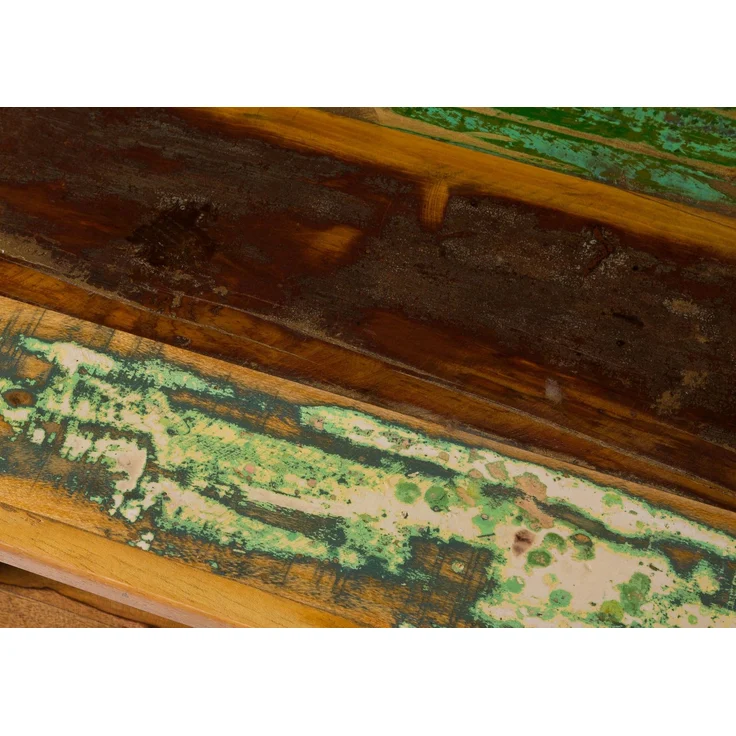 Nachttisch Altholz 55x40x75 mehrfarbig lackiert NATURE OF SPIRIT #132 – Bild 3