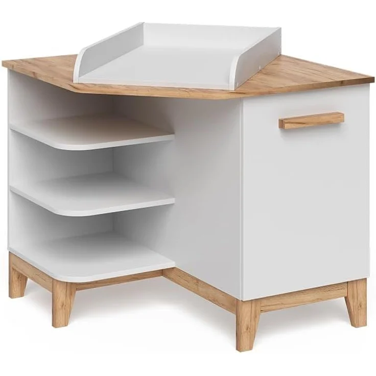 Wickelkommode Malia Weiß/Artisan 85 x 85.2 cm mit Tür Vitalispa – Bild 3