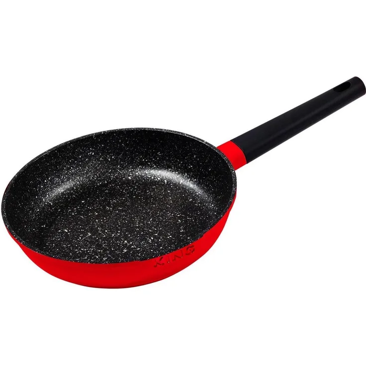 KING Bratpfanne Shine Red, Aluminiumguss (1-tlg), Induktion