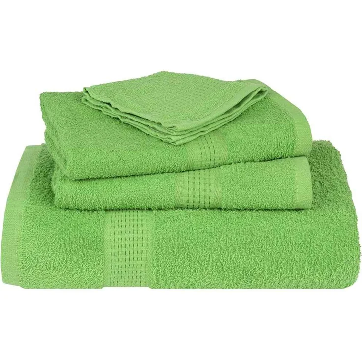 vidaXL Waschtücher FROGN 2 Stk. Apfelgrün 30x30 cm 360 g/m² 137016 – Bild 4