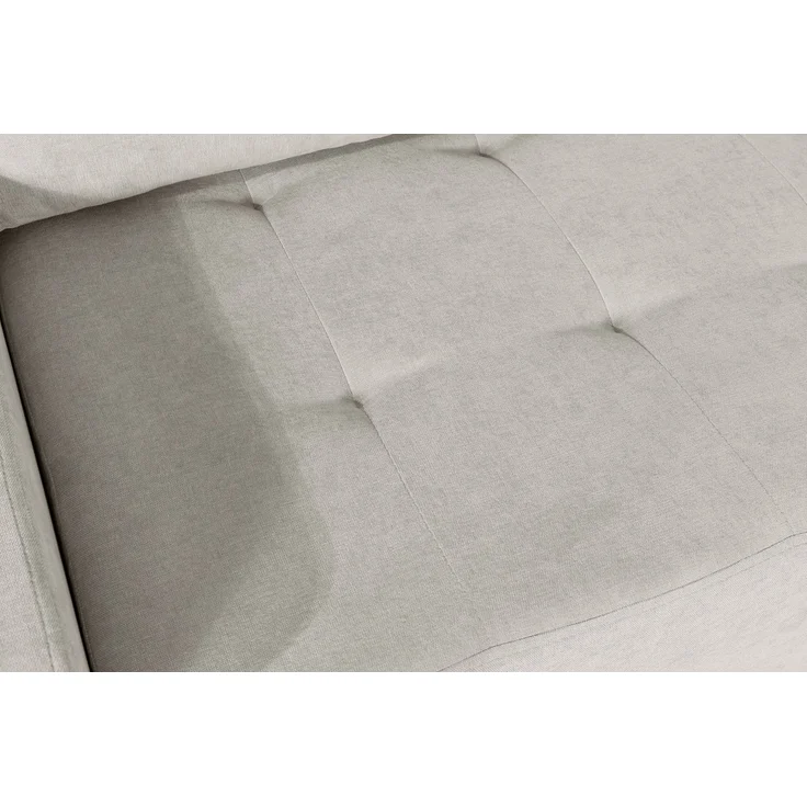 Selsey 'Larelle' Ecksofa mit Schlaffunktion & Bettkasten, Chenille, Ottomane rechts, Hellbeige – Bild 7