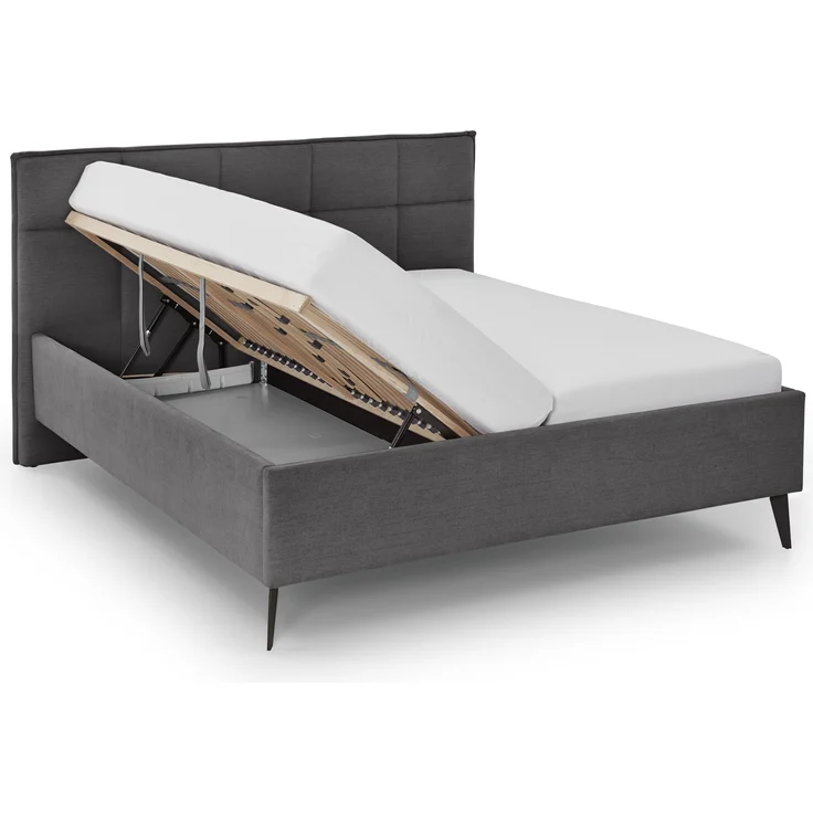 Polsterbett >Paulo mit BK< Liegefläche 160x200 cm, Anthrazit, Stellmaß: 182x120x213cm (BxHxT) – Bild 5