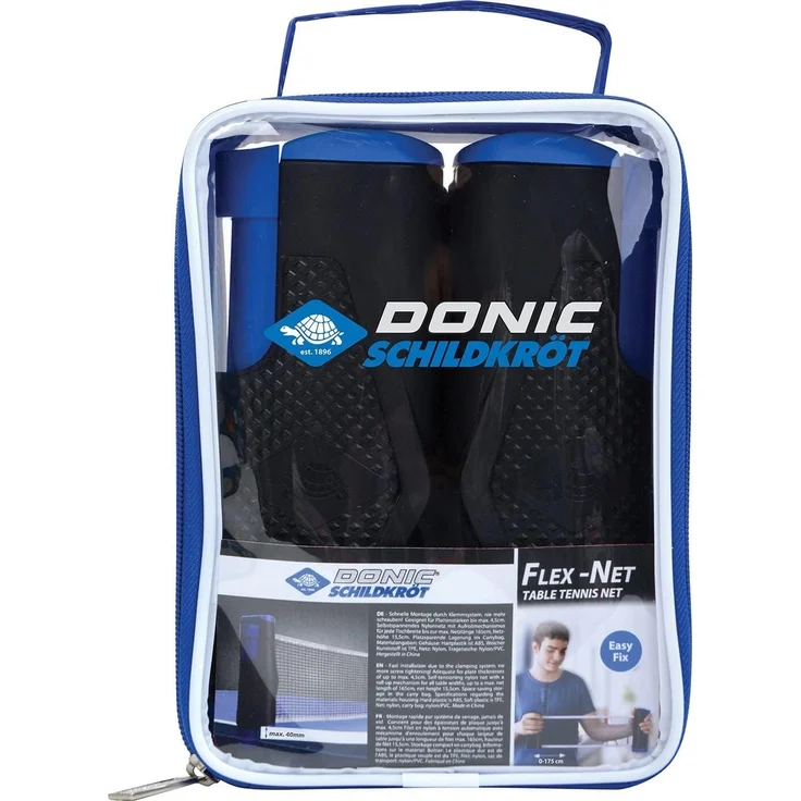Donic-Schildkröt Tischtennisnetz Flex-Net, selbstspannendes Nylonnetz mit Aufrollmechnismus, für Tischbreiten bis zu 175cm, max. Plattenstärke 4,0 cm, 808334 – Bild 8