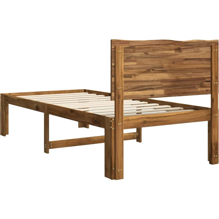 vidaXL Einzelbettgestell mit Kopfteil ROSTOCK Natur 75 x 190 cm 903396 – Bild 6