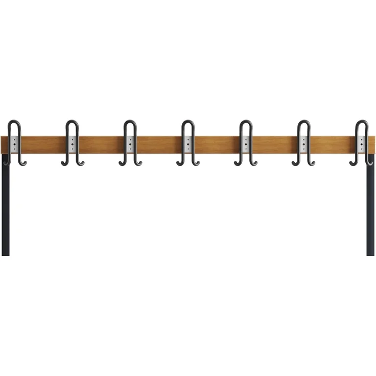 Garderobenbank einseitig 150 cm anthrazit – Bild 4