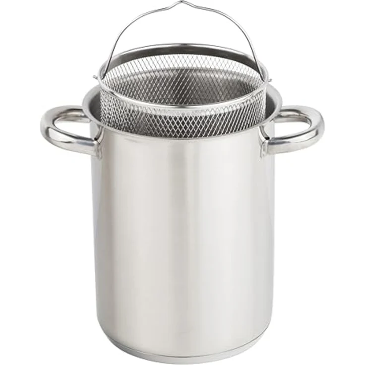 mucHome Spaghettitopf Nudeltopf & Spargeltopf hoher Topf mit Siebeinsatz, für 4 Liter – Bild 4