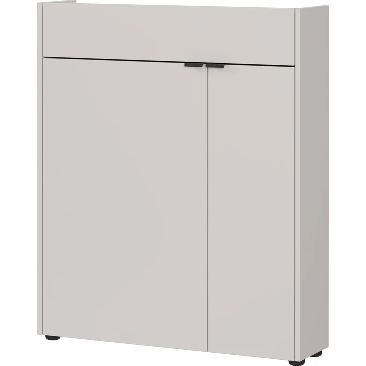 Germania Schuhschrank 1319-605 GW-Ameca, in Kaschmir/Navarra-Eiche, geringe Tiefe - ideal für schmale Flure, 83 x 99 x 22 cm (BxHxT)