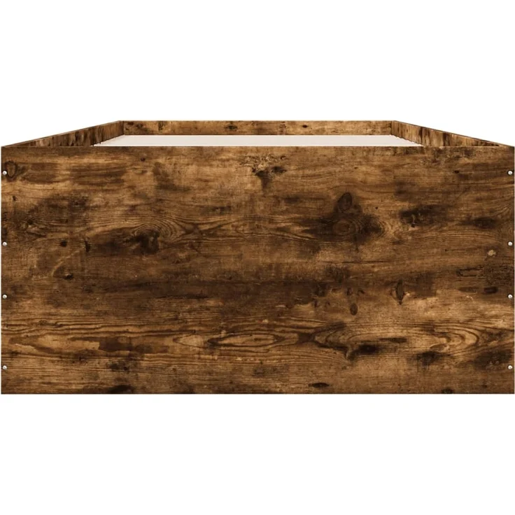 vidaXL Bettgestell Räuchereiche 90x190 cm Holzwerkstoff 3280976 – Bild 4