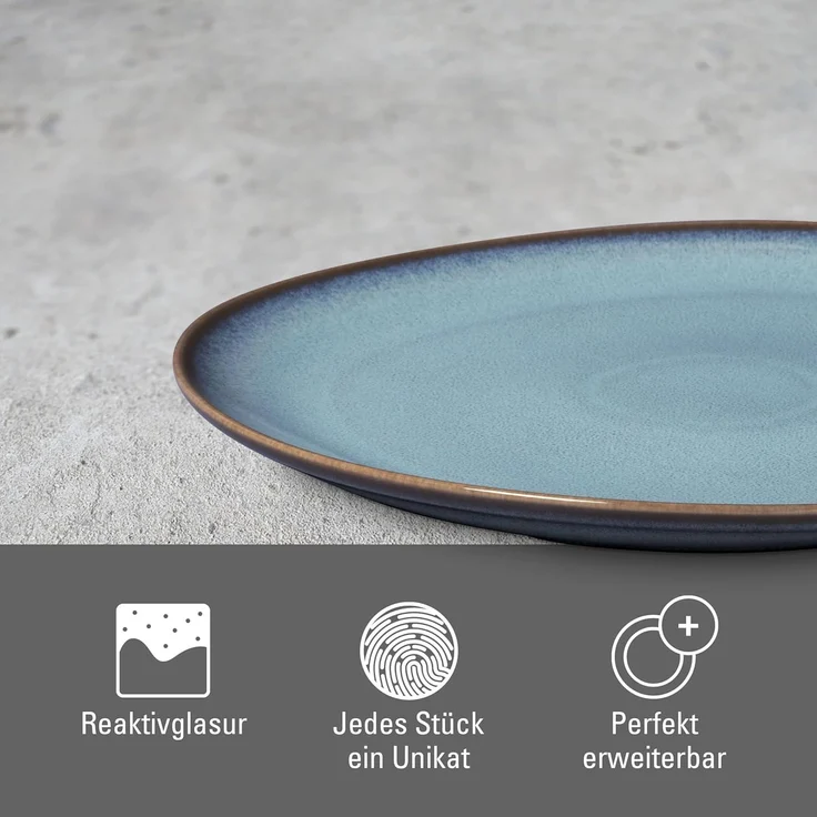 like. by Villeroy & Boch Lave glacé Servierplatte ø 32 cm - DS – Bild 5