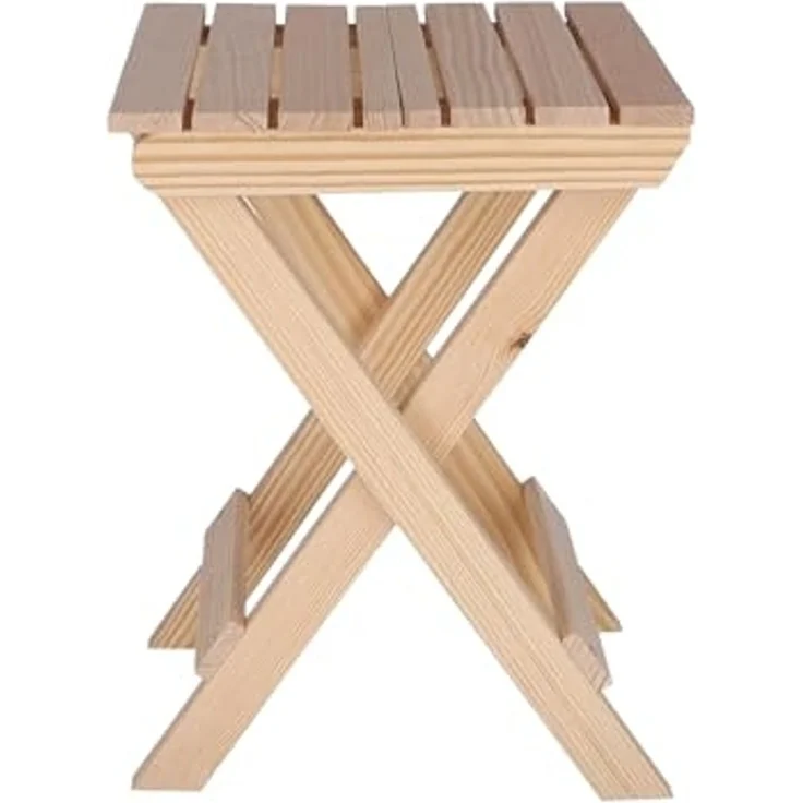 ARANAZ S.L. MANUFACTURAS DE LA MADERA Klapptisch für den Garten, ohne Lackierung, 40 x 40 cm, Holz, 40 x 40 cm – Bild 4