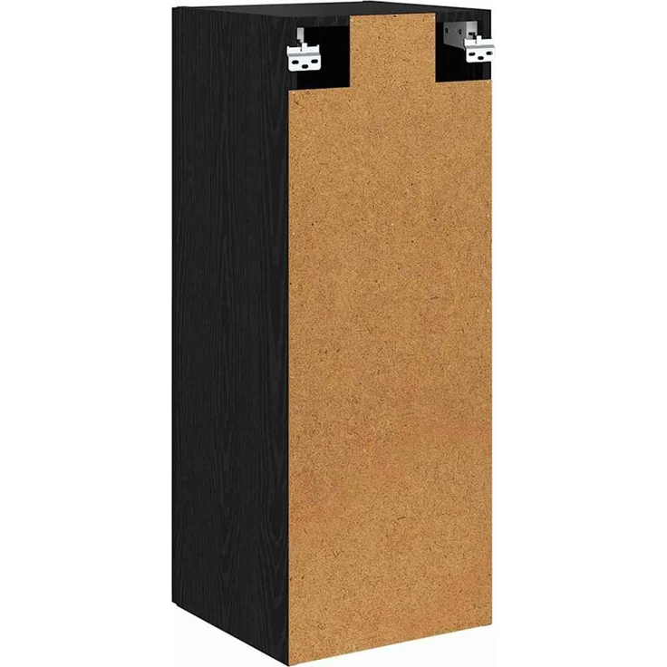 vidaXL Wandschrank Schwarz Eichen-Optik 34,5 x 34 x 90 cm 882615 – Bild 8