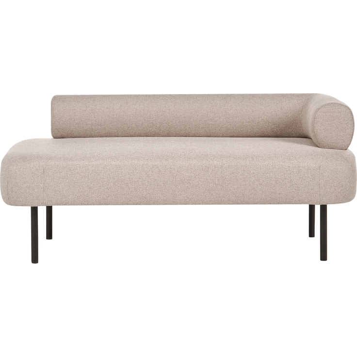 Rechtsseitige Chaiselongue MIRMANDE Stoff Hellbraun