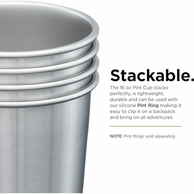 Klean Kanteen Set Edelstahlbecher 473 ml 4-tlg. – Bild 5