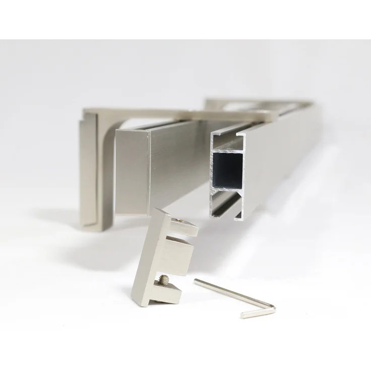 Deco-Raum® Gardinenschiene Innenlauf Loft | Größe: 160cm | Material: Aluminium | Farbe: Edelstahl-optik – Bild 7