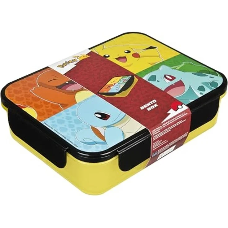 Pokemon Lunchbox gelb Brotdose Pausenbox für Alltag Schule und unterwegs – Bild 1