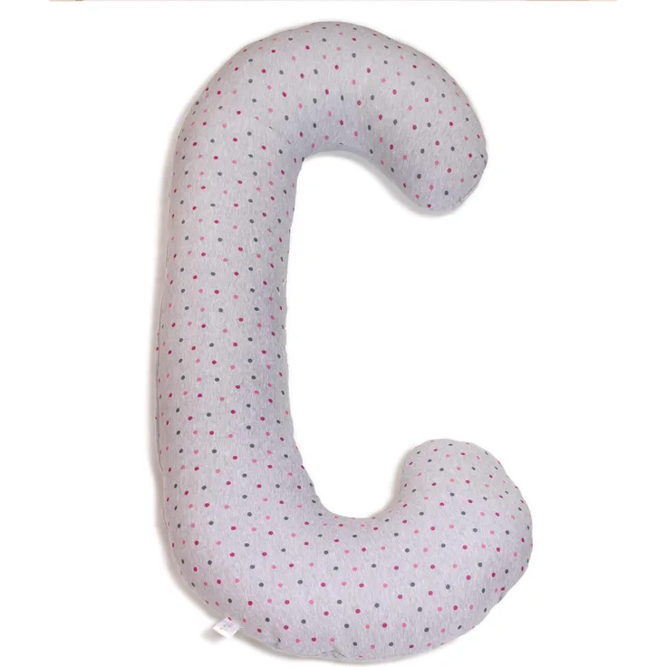 Ceba Baby w-705 – 700 – 512 Multifunctional Physio Pillow Duo GREY DOTS Jerseymini, Multi, Flexi