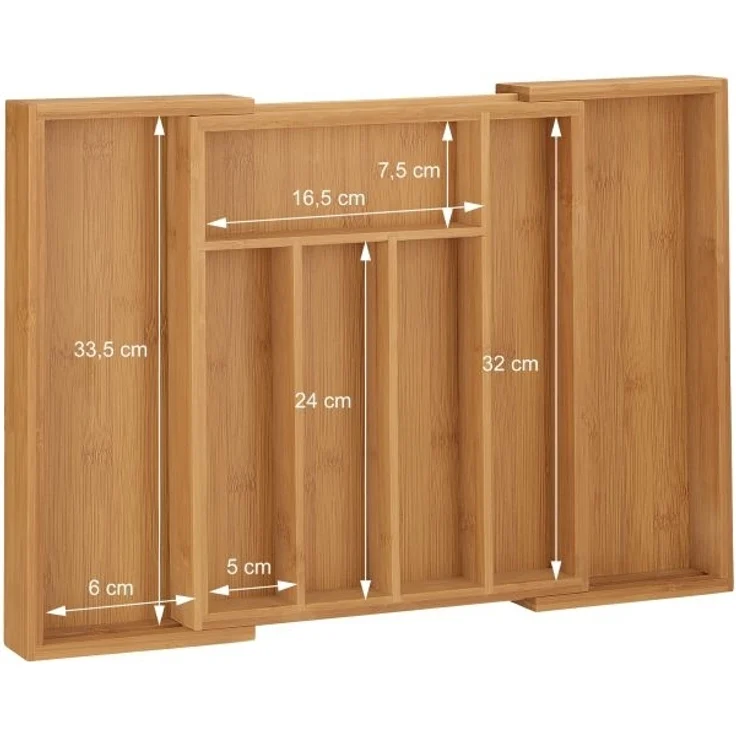Besteckkasten hoch Bambus ausziehbar 10035783 – Bild 6