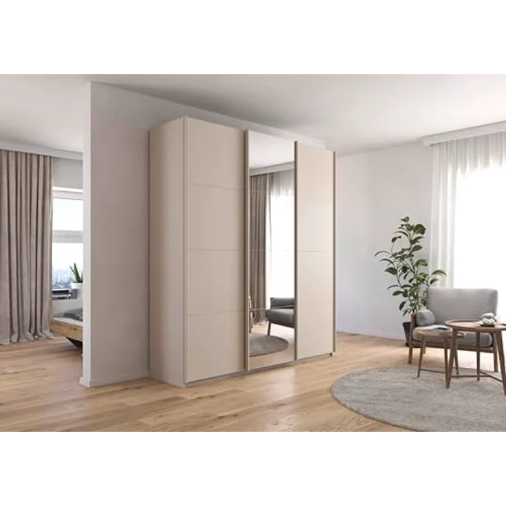 Rauch Möbel KULMBACH, Schwebetürenschrank, Farbe Beige, Breite 203 cm – Bild 2