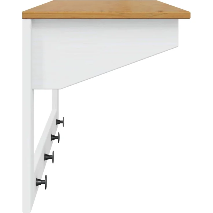 vidaXL Garderobenständer Hill Weiß und Honigbraun 90 x 35 x 41,5 cm 42025034 – Bild 4