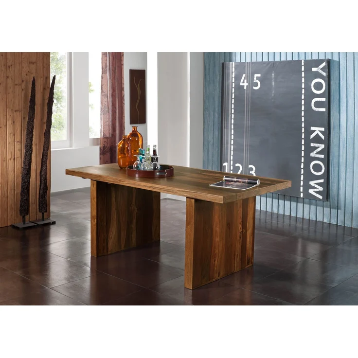 Esstisch Sheesham 180 x 90 x 76 walnuss lackiert DUKE #102 – Bild 11