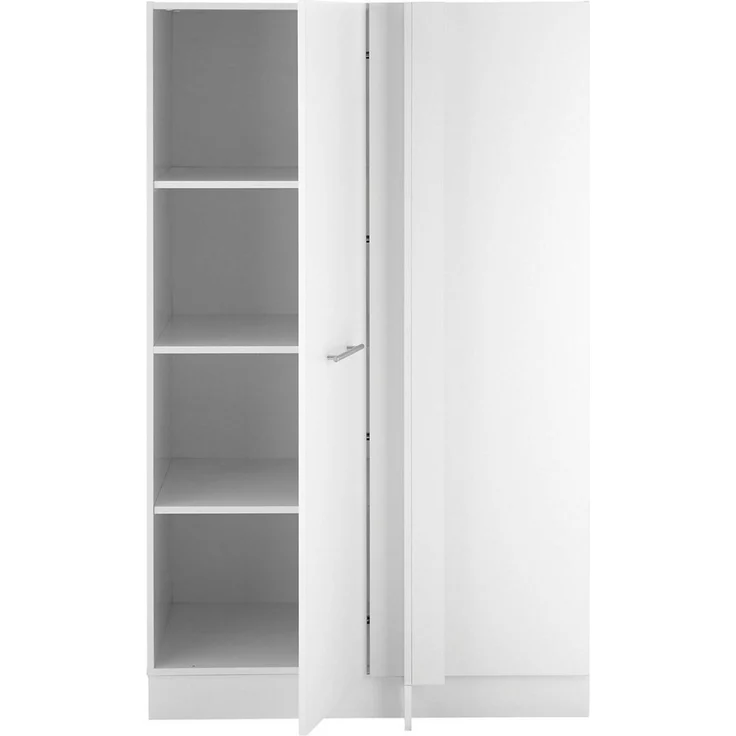 Laundreezy Eckschrank Laundreezy, Eckschrank BxHxT 100 x 162 x 68 cm (1-St) Breite 100cm, Tür L/R montierbar, Softclose-Funktion – Bild 3